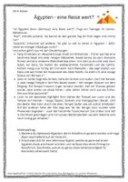 Vorschau - Arbeitsblätter - Ägypten - eine Reise wert? (Einstiegsstunde) - Seite 2