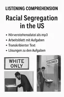 Vorschau - Arbeitsblätter - Listening Comprehension: Racial Segregation in the US (Hörverstehen) - Deckblatt