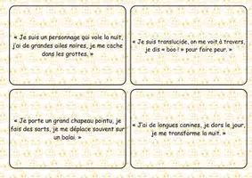 Aperçu - Apprentissages en autonomie - Atelier lecture Halloween cycle 2 - Page 1