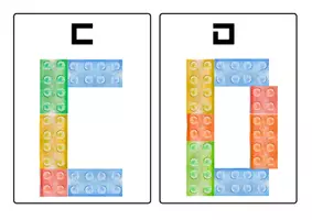 anteprima - Esercizi - ALFABETO DA COSTRUIRE CON LE LEGO/DUPLO - Pagina 1