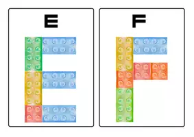 anteprima - Esercizi - ALFABETO DA COSTRUIRE CON LE LEGO/DUPLO - Pagina 2