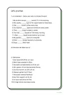 Vorschau - Arbeitsblätter - Simple Present: Übersicht, Übungen, Sprachanlässe + Lösungen - Seite 1