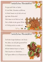 Vorschau - Aufgabenkarten - herbstliches Wendediktat - klasse 2/3 - differenziert - Seite 2