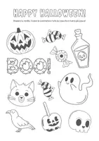anteprima - Esercizi - Happy halloween! disegni infanzia e primaria - Pagina di copertina