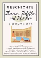 Vorschau - Arbeitsblätter - Thermen, Toiletten und Kloaken im römischen Reich / Wasserversorgung - Deckblatt
