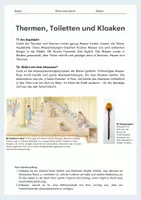 Vorschau - Arbeitsblätter - Thermen, Toiletten und Kloaken im römischen Reich / Wasserversorgung - Seite 1