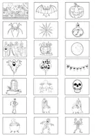 Vorschau - Arbeitsblätter - Symbole fürs Vokabelheft "Halloween" DaZ / DaF / Deutsch #huhuhalloween - Seite 2