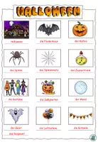 Vorschau - Arbeitsblätter - Symbole fürs Vokabelheft "Halloween" DaZ / DaF / Deutsch #huhuhalloween - Seite 3