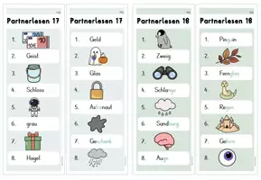 Vorschau - Arbeitsblätter - Partnerlesen Karibu Teil 2 | Wörter und Sätze Klasse 1 und 2 - Seite 3