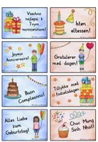 Vorschau - Spiele - Geburtstagskärtchen - viele Sprachen - Seite 3