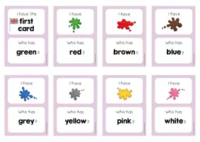 Vorschau - Spiele - Colours: I have Who has (Lesespiel) - Seite 3