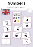 Vorschau - Spiele - Numbers: I have Who has (Lesespiel) - Deckblatt