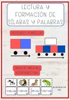 Vista previa - Refuerzo / NEE / Materiales de apoyo - Cajas Elkonin - Lectura y formación de sílabas y palabras - Portada