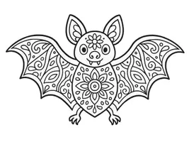 Vorschau - Arbeitsblätter - FLEDERMAUS-MANDALA zum Ausmalen - in 3 verschiedenen Größen (Halloween) - Seite 2
