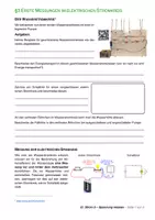 Vorschau - Arbeitsblätter - OnlineVideo - El. Strom 5 - Spannung messen (Musterlösung) - Deckblatt