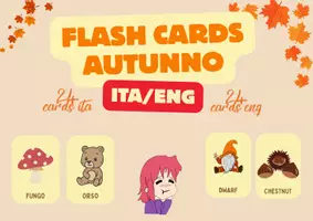 anteprima - Materiale di supporto/inclusione - flash cards autunno ita e eng - Pagina di copertina