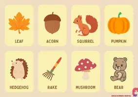 anteprima - Materiale di supporto/inclusione - flash cards autunno ita e eng - Pagina 2