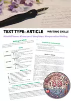 Vista previa - Hojas de trabajo - How to Write an Article: Infosheet, Useful Phrases, Sample Text - Portada