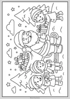 Vorschau - Unterrichtsreihen - Ausmalbilder WEIHNACHTEN #2 (5 Vorlagen) - Seite 3
