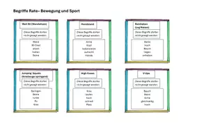 Vorschau - Spiele - Begriffe Ratespiel - Bewegung und Sport - Seite 2