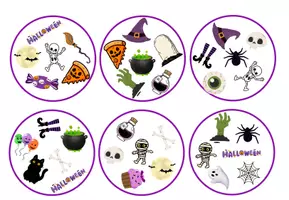 Vista previa - Tarjetas / Manipulativos - ENCUENTRA EL IGUAL HALLOWEEN - página 3