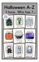 Vorschau - Spiele - Halloween A-Z - I have.. Who has..? Game - Deckblatt