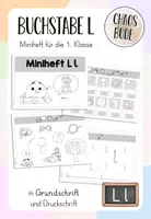 Vorschau - Arbeitsblätter - Miniheft L l - Buchstabeneinführung - Deckblatt