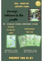 Vista previa - Unidades / Secuencias / Situaciones de Aprendizaje - Film-Based activity pack.Jumanji welcome to the jungle - página 1