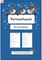 Vorschau - Arbeitsblätter - Vorlesetheater - Die drei Spatzen - differenzierte Rollen - Deckblatt