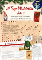 Vorschau - Unterrichtsreihen - 24 Tage Wichteltür/ Wichtelbriefe (Jahr 3) - Komplettpaket für den Advent - Deckblatt