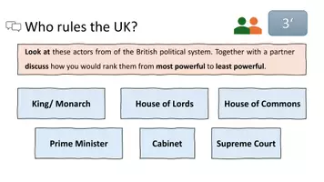 Vorschau - Arbeitsblätter - UK Political System - Gruppenpuzzle (Researching Skills) - Seite 3