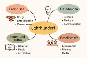 Vorschau - Arbeitsblätter - Arbeitsblatt "Jahrhundert" + Onlineübung & MP3 + Mindmap + Infografik - Seite 3