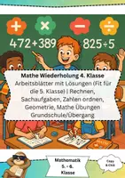 Vorschau - Arbeitsblätter - Fit für Klasse 5 Mathe Wiederholung Klasse 4 - Deckblatt