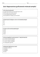 anteprima - Quiz - Rappresentare graficamente molecole semplici (acqua, ossigeno, anidride carbonica). - Pagina 1