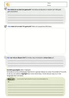 Vorschau - Arbeitsblätter - Bericht über die Sommerferien - Seite 1