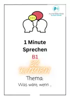 Vorschau - Stundenentwürfe - B1 32 Sprechkarten: Konjunktiv II Was wäre, wenn... - Deckblatt