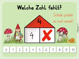 Vorschau - Stationenlernen - Zahlzerlegung - Zahlenhaus - Zahl 4 - interaktive PDF / Quiz - Seite 3