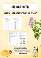 Vorschau - Arbeitsblätter - Station 2: „Lebenszyklus der Kartoffel entdecken“ - Deckblatt