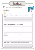 Vista previa - Hojas de trabajo - Comprensión lectora – mecánico + soluciones con material complementario y banco de palabras - página 3