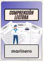 Vista previa - Hojas de trabajo - Comprensión lectora – marinero + soluciones con material complementario y banco de palabras - Portada