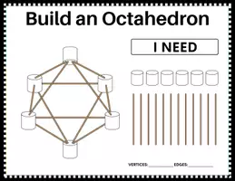 Vorschau - Arbeitsblätter - Marshmallow and Toothpick Cards Worksheets - Seite 1