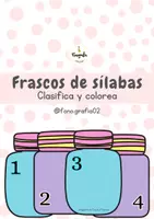 Vista previa - Tarjetas / Manipulativos - Frascos de sílabas - página 1