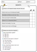 Vorschau - Arbeitsblätter - Bachata Musik Lesetext mit Richtig Falsch Multiple Choice und Offenen Fragen - Seite 2
