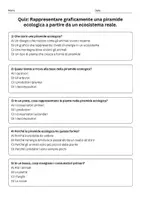 anteprima - Quiz - Rappresentare graficamente una piramide ecologica a partire da un ecosistema reale. - Pagina 1