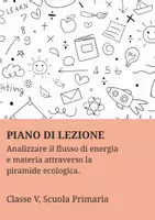 anteprima - Piani di lezione - Analizzare il flusso di energia e materia attraverso la piramide ecologica. - Pagina di copertina