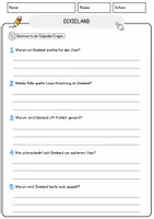 Vorschau - Arbeitsblätter - Dixieland Musik Lesetext mit Richtig Falsch Multiple Choice und Offenen Fragen - Seite 3