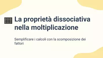 anteprima - Presentazioni / Lavagne - Scopri la proprietà dissociativa nelle moltiplicazioni - Pagina 1