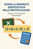 anteprima - Presentazioni / Lavagne - Scopri la proprietà dissociativa nelle moltiplicazioni - Pagina di copertina