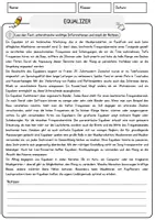 Vorschau - Arbeitsblätter - Equalizer Musik Lesetext mit Richtig Falsch Multiple Choice und Offenen Fragen - Seite 1