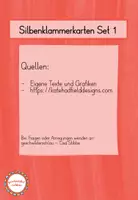 Vorschau - Arbeitsblätter - Silbenklammerkarten Set 2 - Seite 2